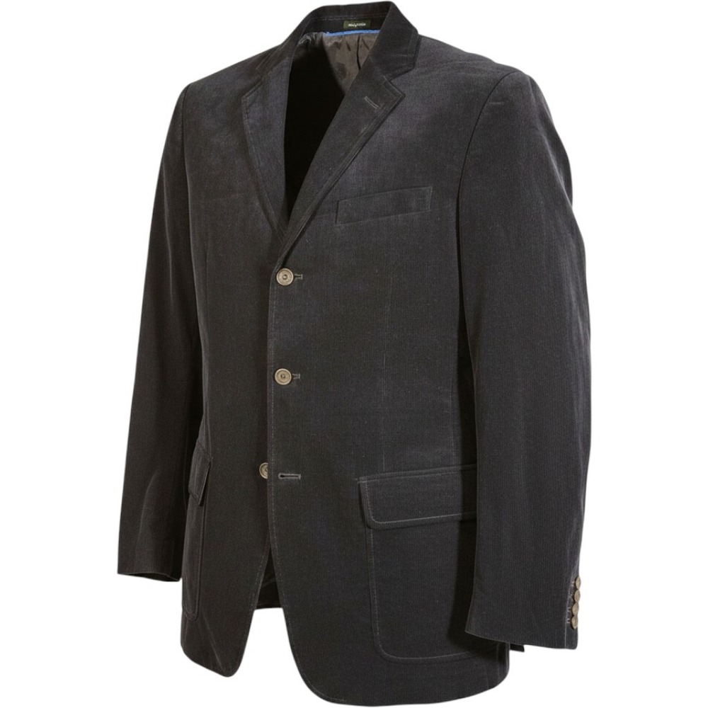 J.Crew Mens Navy Blue Corduroy 3-Button Blazer Sport Coat Jacket 40L Long